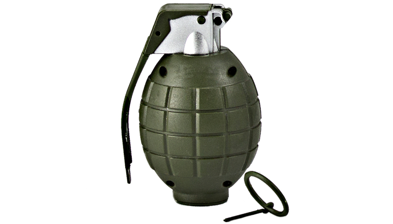 Grenade dégoupillé